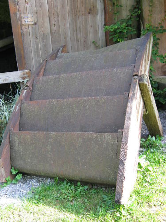 Segment eines oberschlächtigen Wasserrades (Mönchshofmühle)
